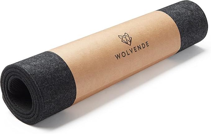 Premium Felt Desk Mat | Small 12" x 27.5" Multifunctional Desk Pad by Wolvende