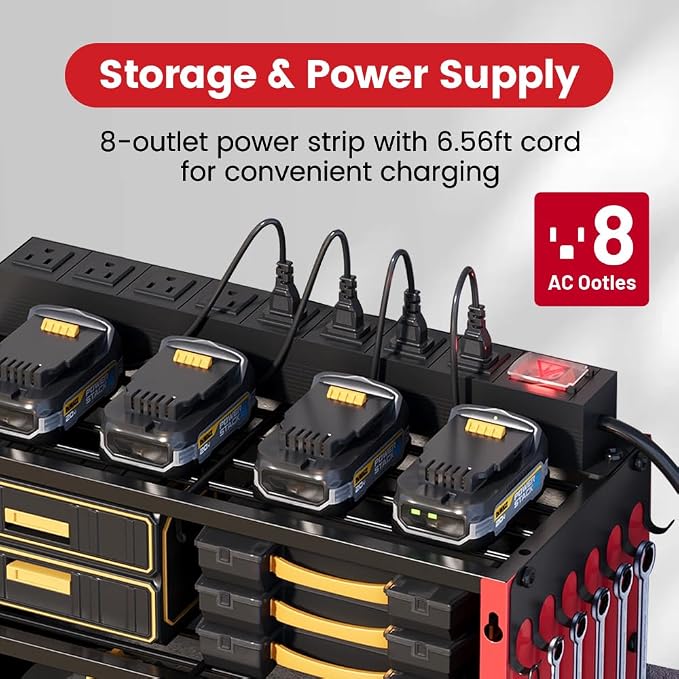 4 Layers Power Tool Organizer Wall Mount - Image 2