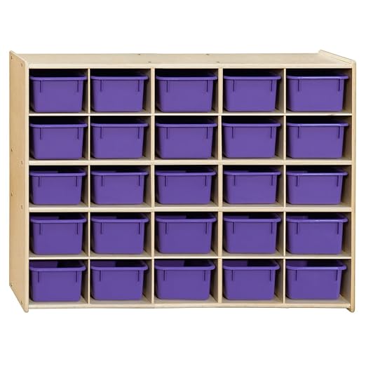 Contender 25 Trays Birch Hardwood Shelving Unit by Contender