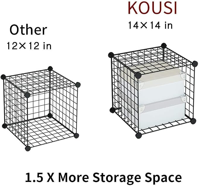 Metal Grid 14"x14" Wire Cube Storage - Image 5
