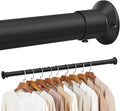 Closet Rod, 18 to 80 Inches Matte Black Closet Rods by TOPROD