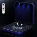 HSLFUAI Necklace Box with Led Light, Jewelry Box by Homestorageforyouandi
