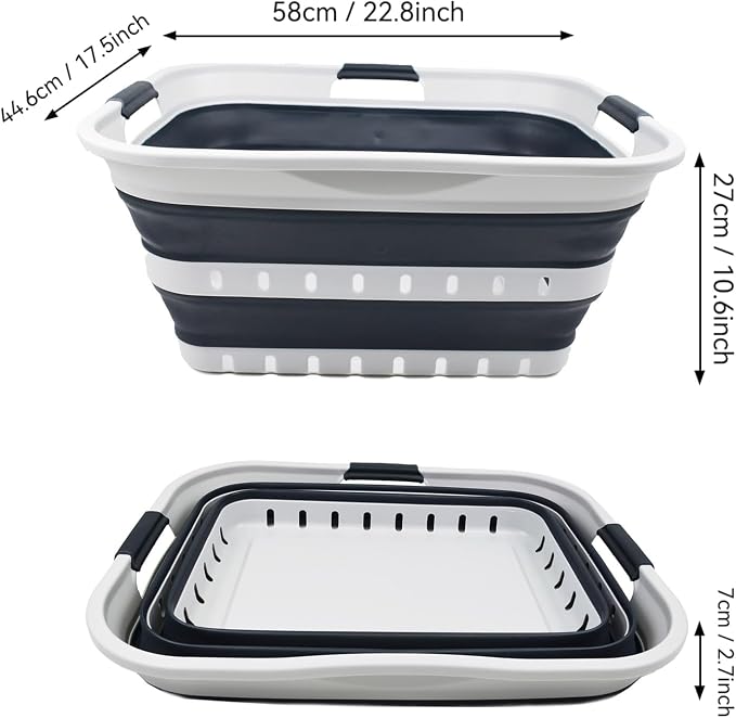 SAMMART 42L Collapsible Plastic Laundry Basket - Image 5