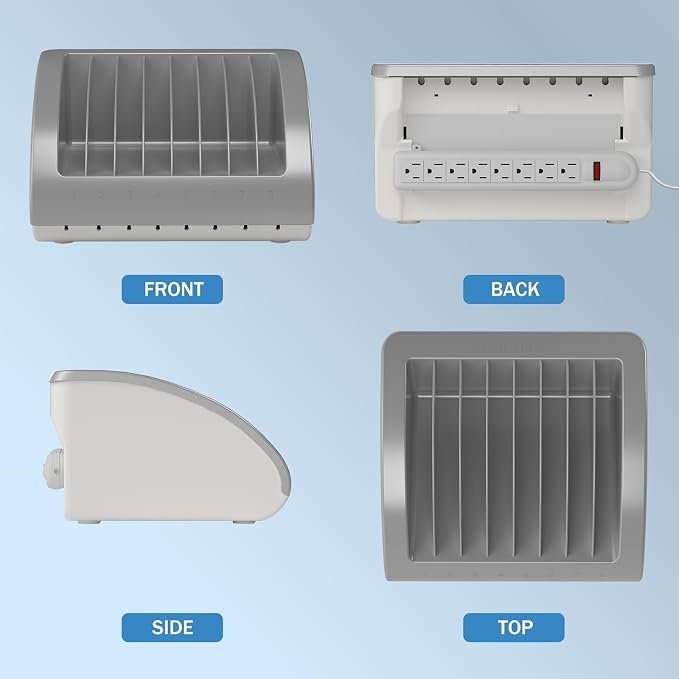 6-Pack | Pochar 8-Device Universal AC Laptop Charging Station - Image 5