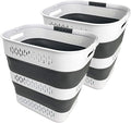SAMMART 40L Collapsible Plastic Laundry Basket by SAMMART