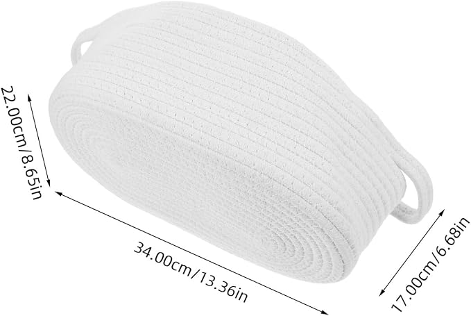 BESPORTBLE 2pcs Cotton Rope Storage Baskets - Image 2