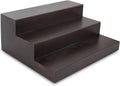 BARsics 3 Tiered Walnut Wood Liquor Bottle Shelf, Back Bar Riser Display by BARsics