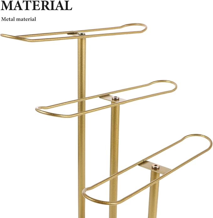 Headband Holder Organizer Stand Metal 3-Tier Hairband Display Rack Hair Hoop - Image 3