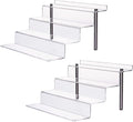 Acrylic Riser Shelf 4 Tier Clear Display Stand by CECOLIC