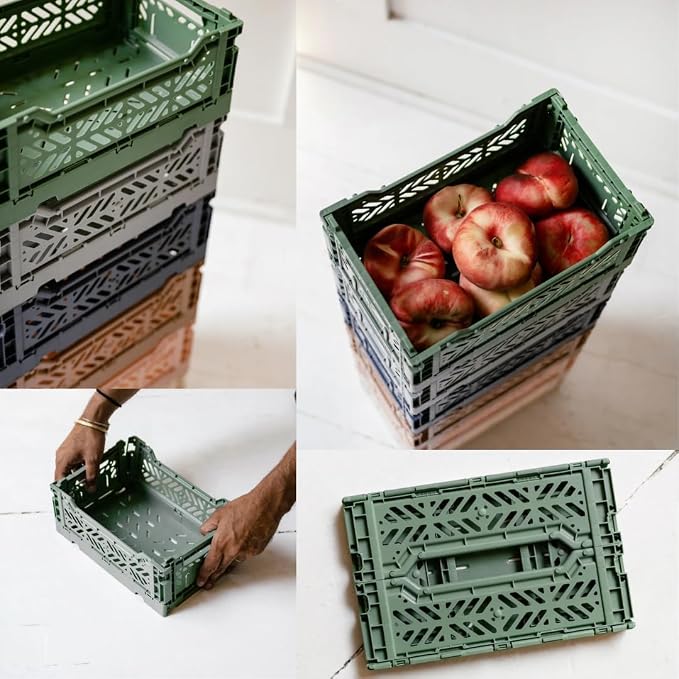 Collapsible Storage Box, Foldable Crate Organizer Bin - Image 6