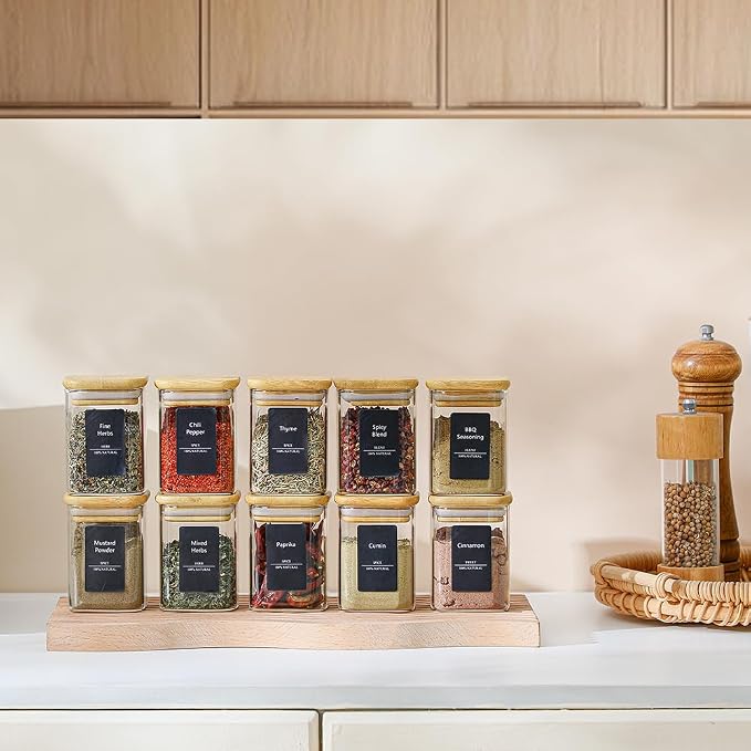 16Pcs 7oz Spice Jars Glass Container - Image 9