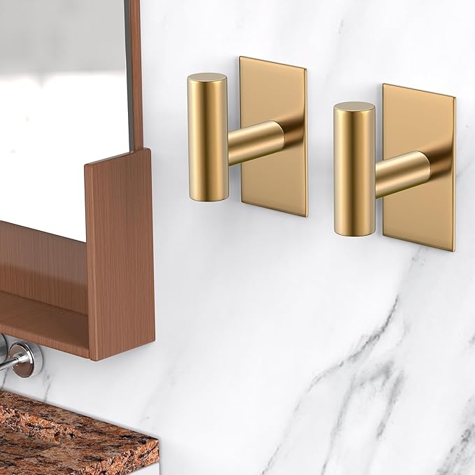 VAEHOLD Wall Towel Hooks, Heavy Duty Sticky Holder Waterproof Towel Hooks - Image 4