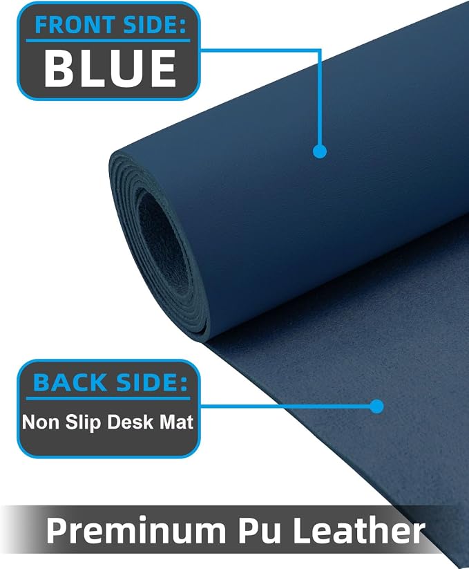 Large Desk mat, Leather Desk Pad Protector, Office Desk Mat, Mouse Pad - Image 2