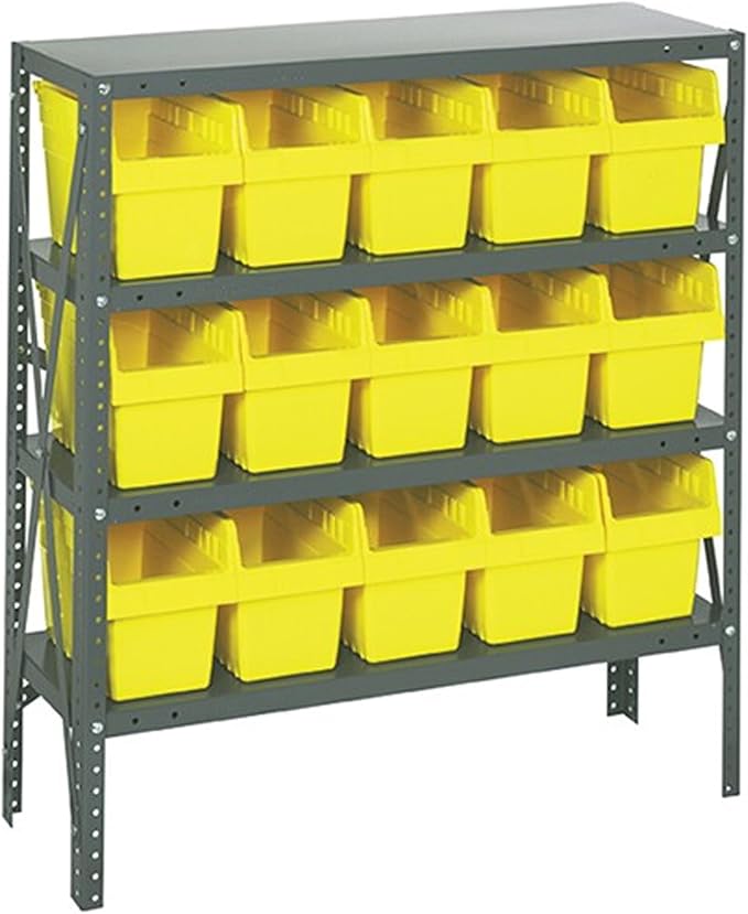 Quantum Storage Systems 1239-SB802YL Shelving Unit, Carbon Steel, Galvanized by QuantumStorageSystems