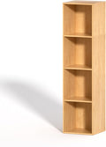 4 Cube Storage Organizer, 4 Tier Cube Bookcase Freestanding Storage Display by VAFHYLLIS
