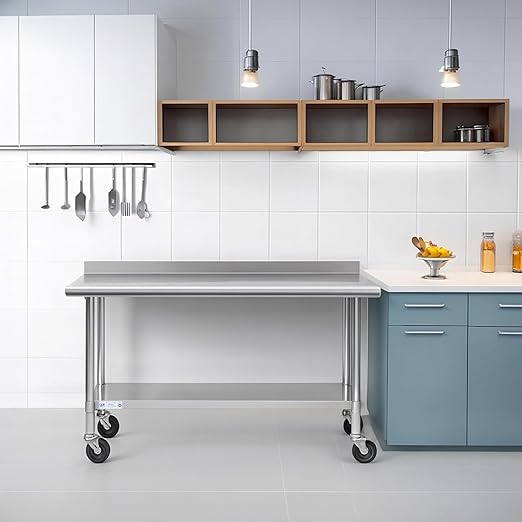 Hally Stainless Steel Table for Prep & Work 24 x 48 Inches - Image 8