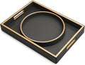 SANZIE Leather Tray Desktop Storage Organizer Premium Serving Tray Decorative by SANZIE
