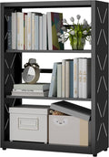 Industrial Bookshelf, 3 Tier Bookcase, Home Office Bookcase Shelf Storage by Steeloong