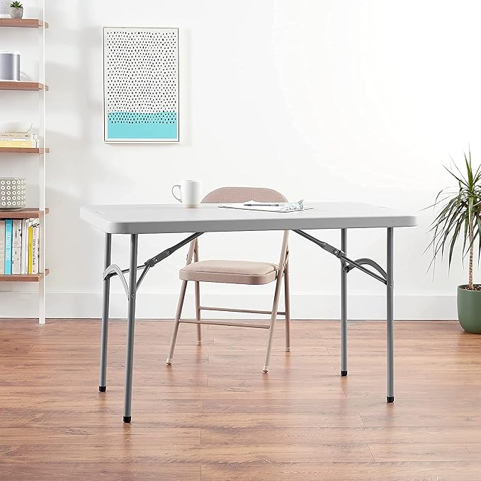 Office Star Resin Multipurpose Rectangle Folding Table - Image 2