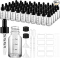 50 Pcs 1/2oz Clear Glass Dropper Bottles by UPBUD