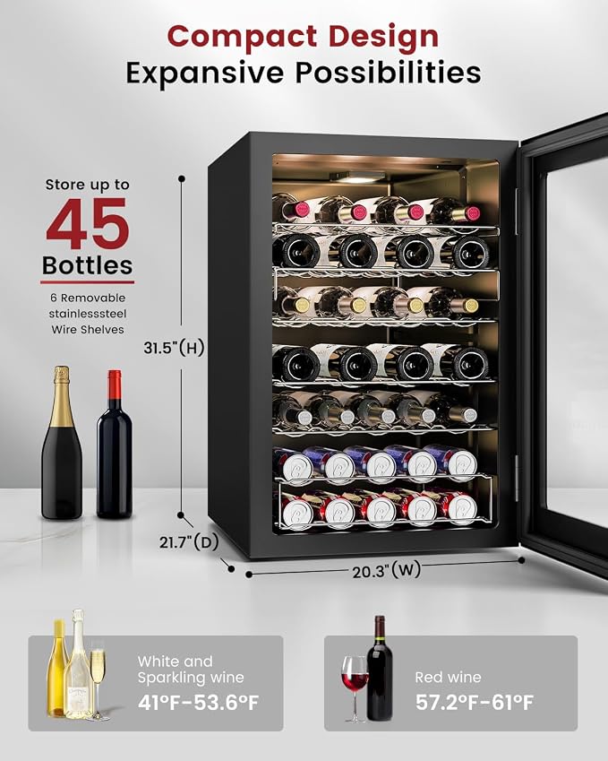 4.5 Cu.Ft Wine Cooler Refrigerator - Image 2