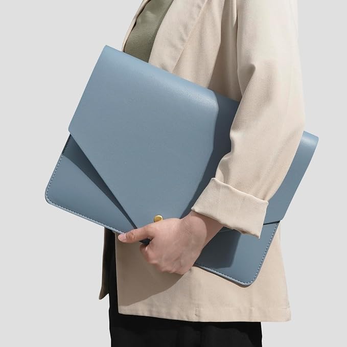PU Leather Laptop Sleeve 13 Inch Compatible - Image 3