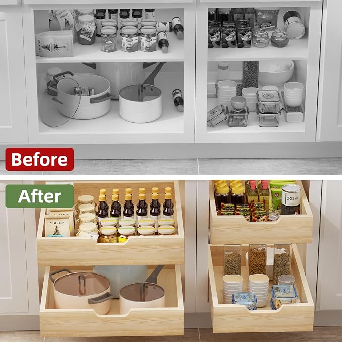 Pull Out Drawers for Cabinets, 31½” W x 21” D Soft Close Pull Out Cabinet - Image 8