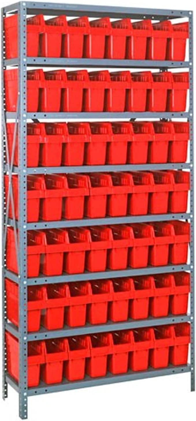 QUANTUM STORAGE SYSTEMS 1275-SB809RD Solid Heavy Duty 8 Shelves 21 STORE-MAX by QuantumStorageSystems