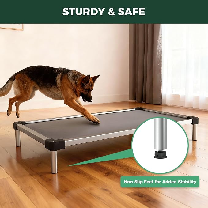 FXW TitanNest Chew-Proof Elevated Dog Bed, Raised Cot - Image 7