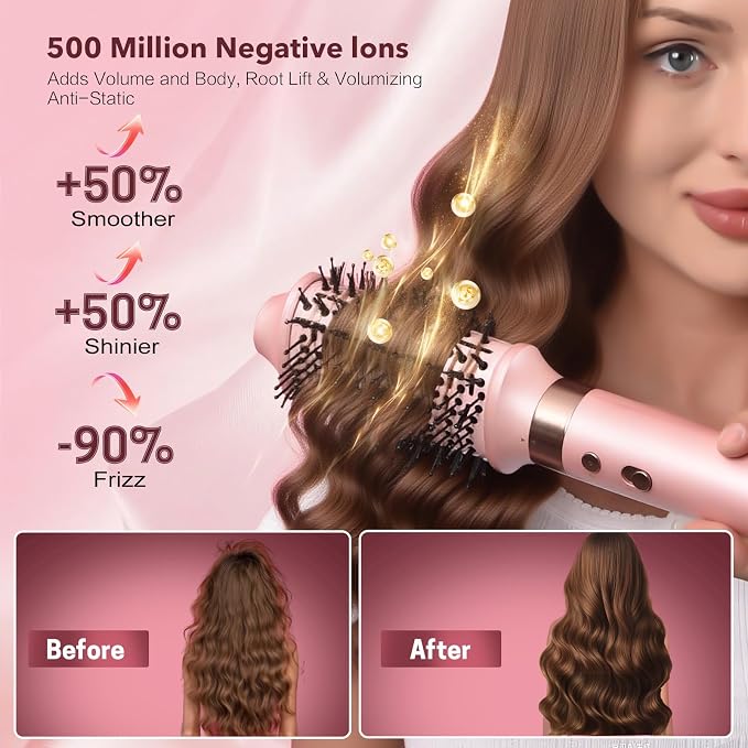 Dual Voltage StyleVibe 8-in-1 Air Styler, Hair Dryer & Blow Dryer Brush - Image 6