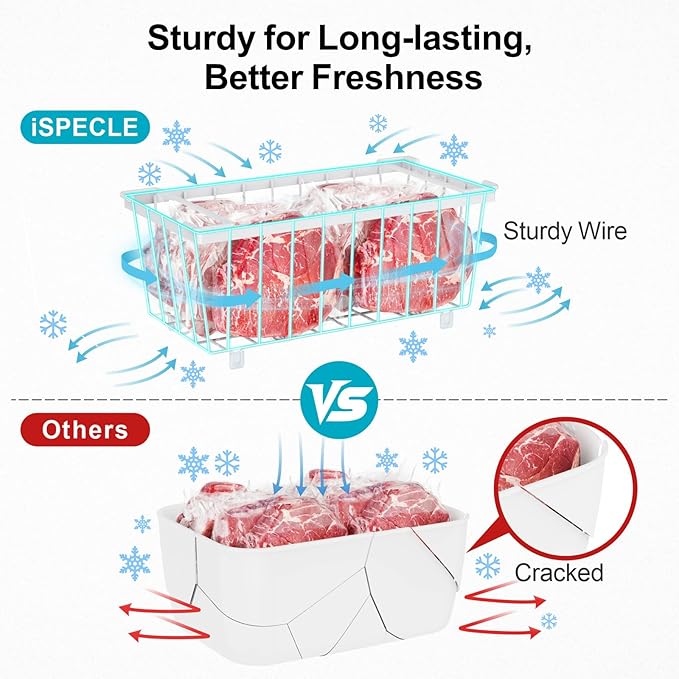 iSPECLE Chest Freezer Organizer Bins - Image 4