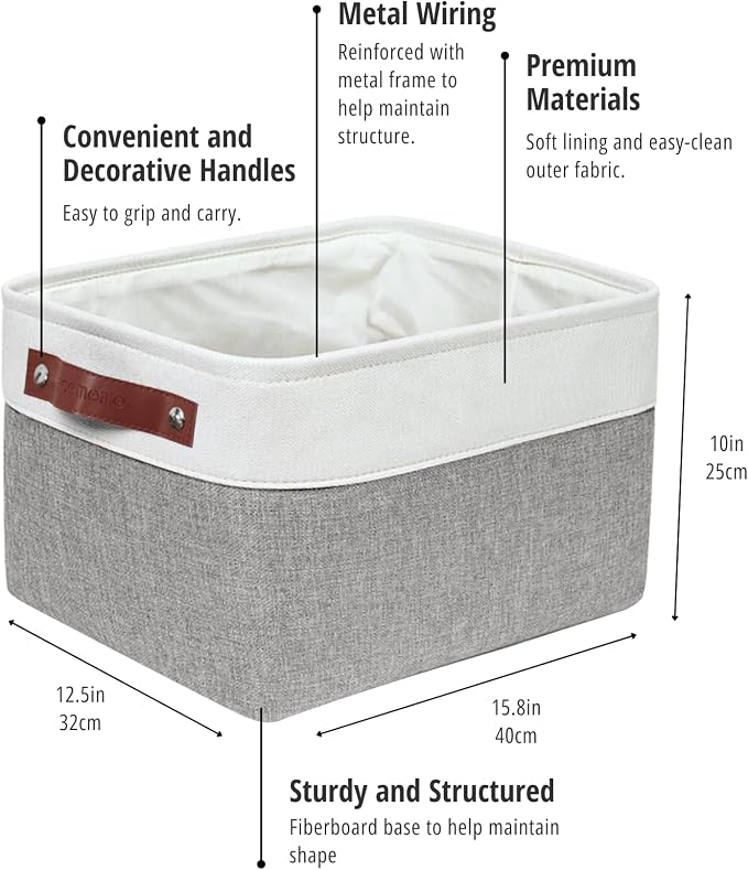 DECOMOMO Storage Baskets for Shelves - Image 3