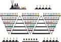 10PCS Nail Polish Rack Wall Mounted Shelf, 5 Tiers Black Triangular Display Rack by WETOXL