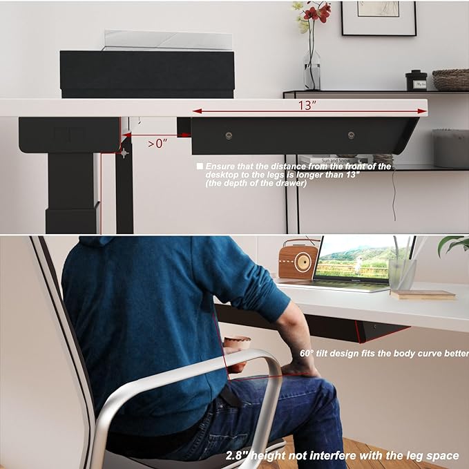 Large Under Desk Mounted Sliding Drawer - Image 4