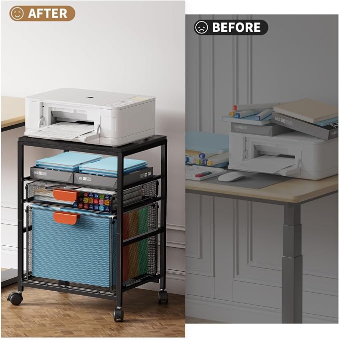 Marbrasse Rolling File Cart - Image 7