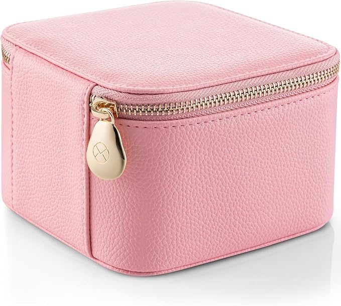 Vlando Travel Jewelry Box for Women, Faux Leather Jewelry Case - Image 8