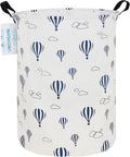 LANGYASHAN Laundry Basket Canvas Fabric Collapsible Organizer Basket by LANGYASHAN