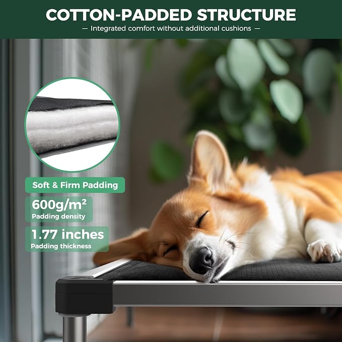 FXW TitanNest Chew-Proof Elevated Dog Bed, Raised Cot - Image 7