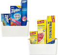 2 Pack Cabinet Door Organizer Adhesive Mount Kitchen Wrap Organizer Container by FavoThings