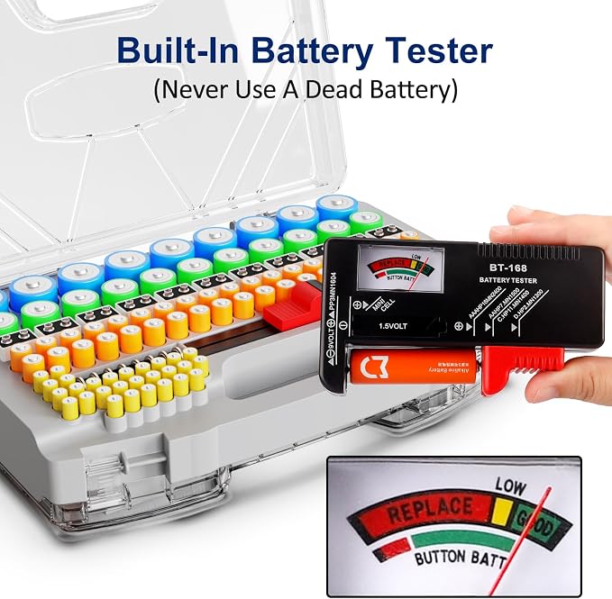 Battery Organizer Storage Holder Box Case - Image 7