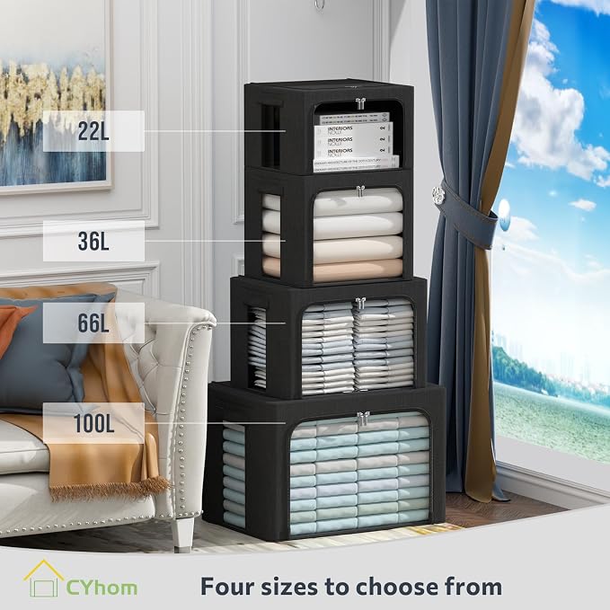 CYhom 3Pack Foldable Storage Bins - Image 3
