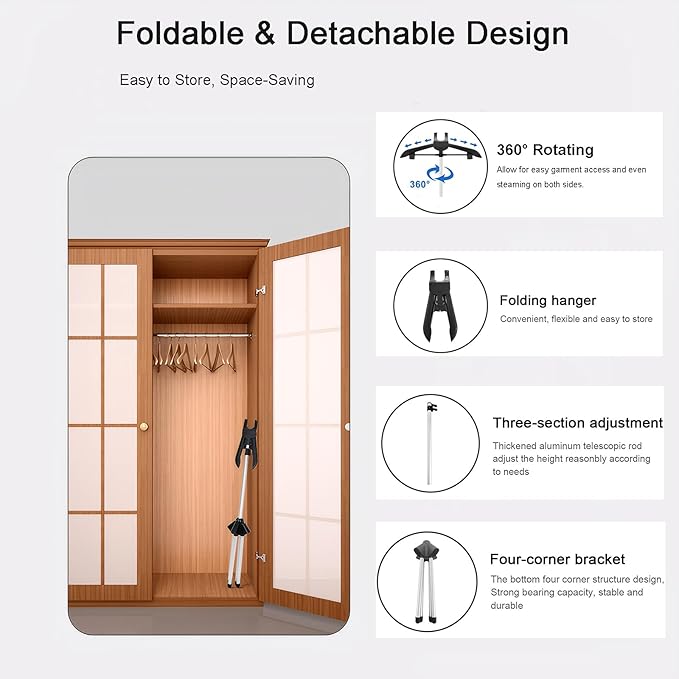 Clothes Steamer Stand Hanger - Image 5