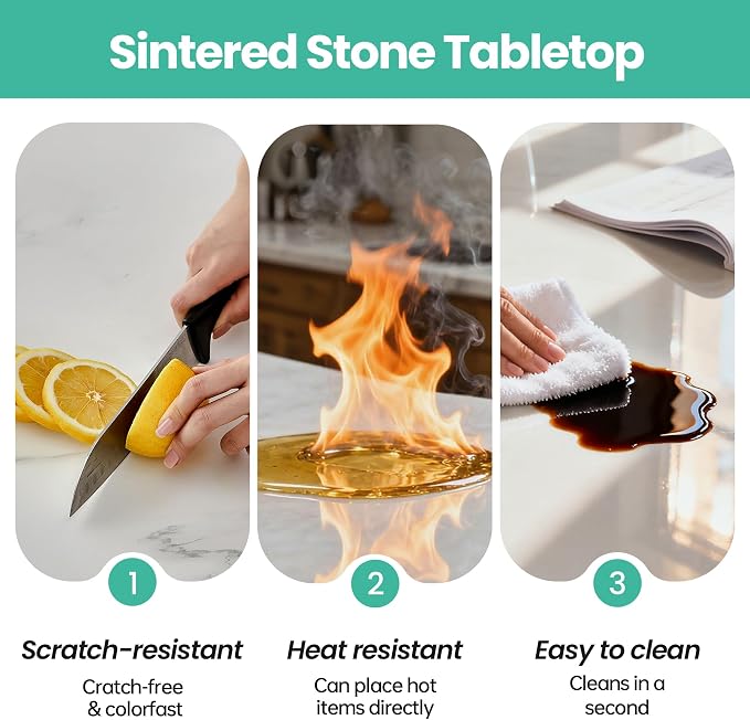 11.8" Lazy Susan Turntable – 360° Sinteredstone Silent Anti-Slip Turntable - Image 6