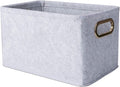 Collapsible Storage Bins Foldable Felt Fabric Storage Basket Organizer Boxes by Unknown