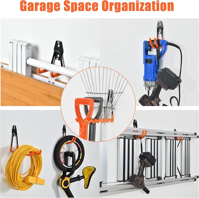 AOBEN Garage Hooks Heavy Duty, Steel Garage Storage Hooks, Utility Tool Hangers - Image 3