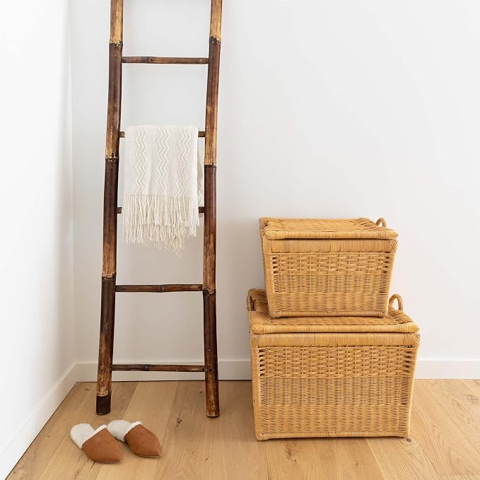 The Basket Lady Lift-Off Lid Wicker Storage Basket, 24.5 in L x 18 in W x 17.5 - Image 7
