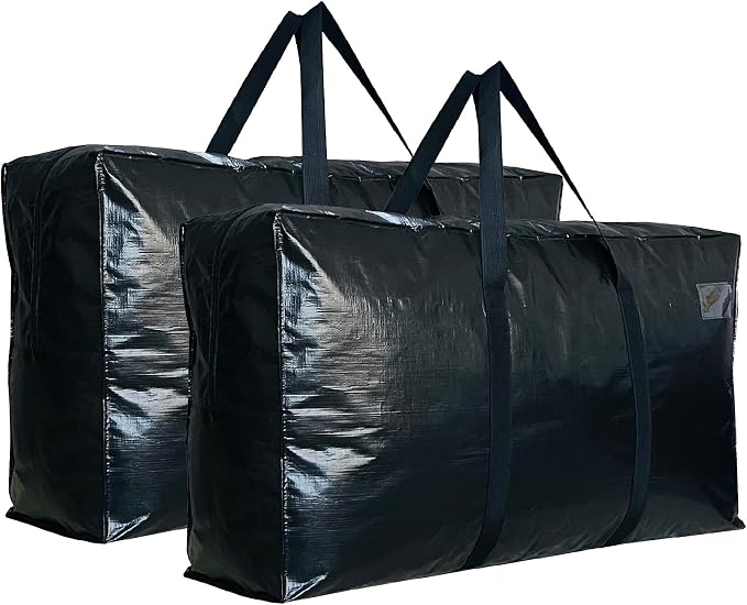 Extra Large Storage Bags, Jumbo Moving Tent Storage Bags, Foldable Big Black by HaoHakka