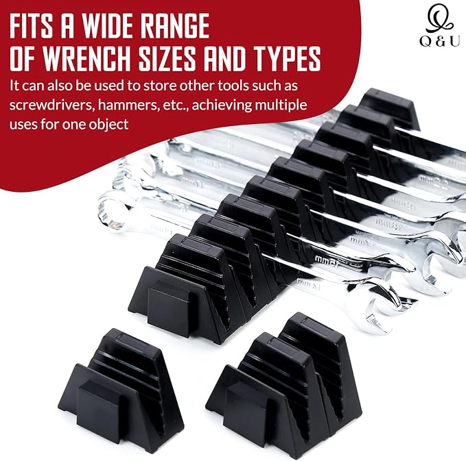Q&U Wrench Organizer Modular System – 24 PCS Magnetic Wrench Organizer - Image 4