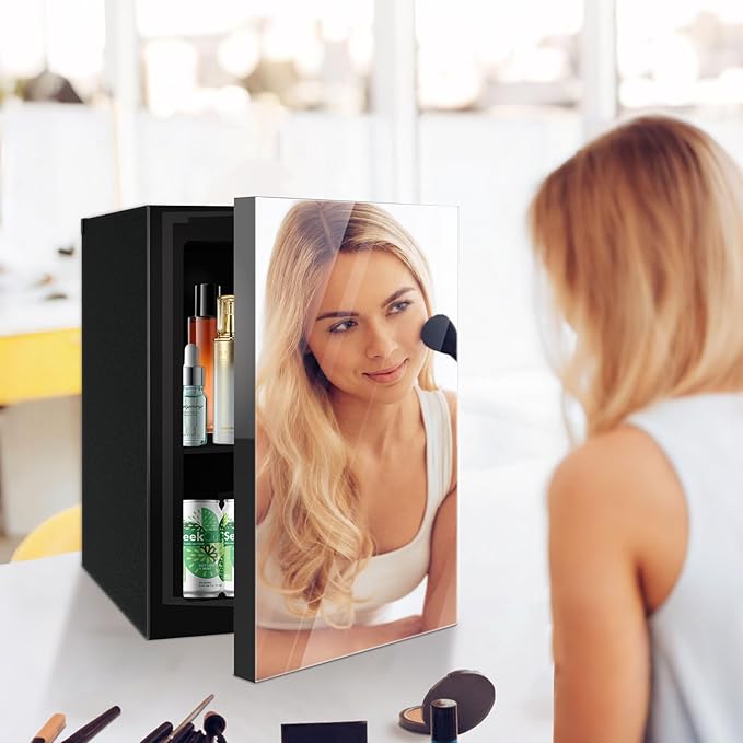 Mini Fridge with Mirror Door - Image 7