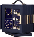 Homde Christmas Gifts Jewelry Box 360° Rotating, Necklace Earring Organizer by Homde
